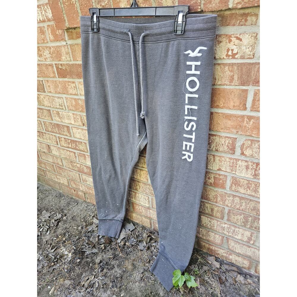 Vintage Hollister Jogger Sweatpants Womens Size XL High Rise Spell Out Pants Y2K